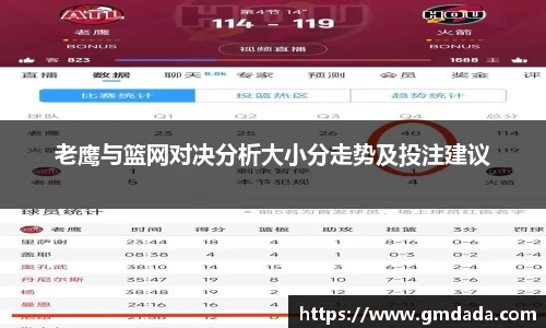 老鹰与篮网对决分析大小分走势及投注建议